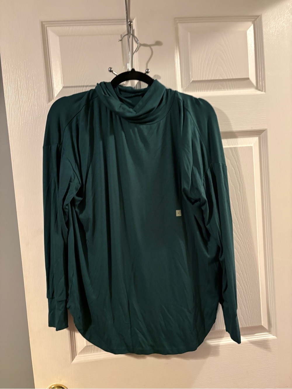 LOFT Emerald Green Long-Sleeve Turtleneck Shirt NWT